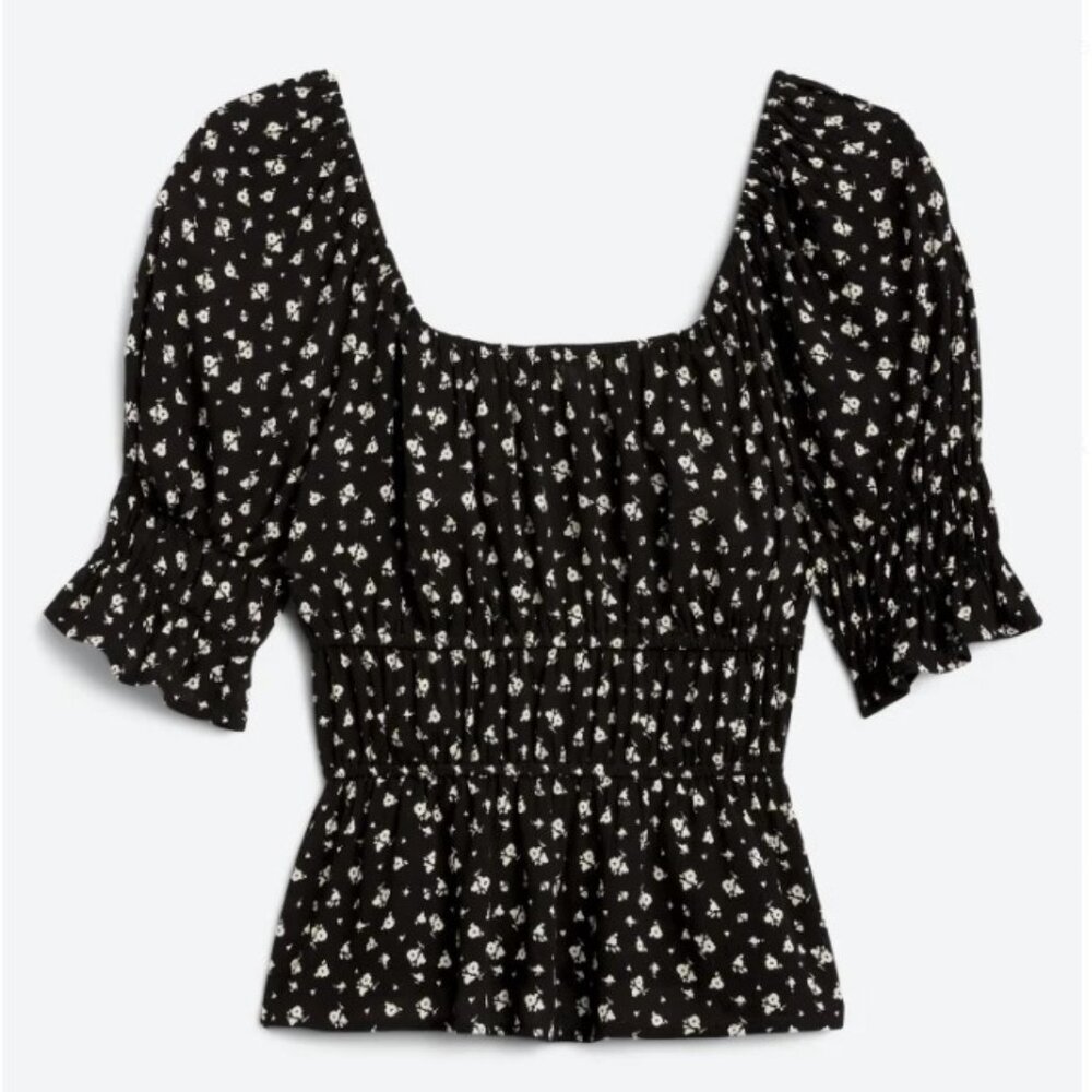 DAISY & DELILAH  Katya Smocked Detail Top 1X - NEW